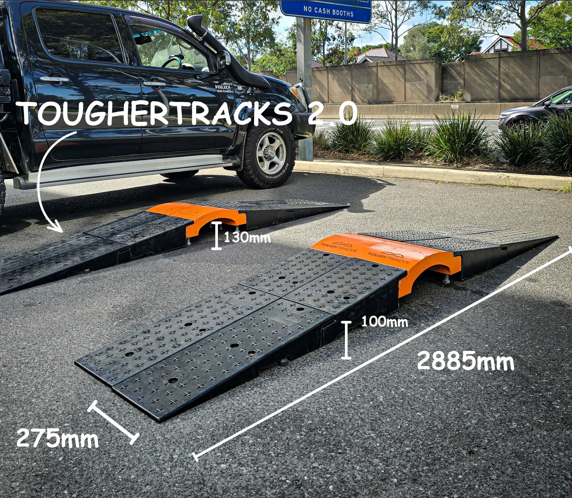 Separate dimensioned configuration showing total length 2885 mm and segment width 275 mm